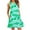 Green, variant on IROINNID Women's Sleeveless Shift Dress Round Neckline Summer Camisole Suspenders Pullover Dress Strapless Print Dress
