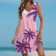 thumbnail image 2 of MKLEKYY Trajes De Baño Mujer Short Womens Summer Dresses 2024 Loose V Neck Sleeveless Swimsuit Coverup With Pockets Floral/Plain/Eyelet, 2 of 5