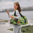 thumbnail image 4 of Lsque Pikmin Pattern Hand Travel Bag, Weekender Carry On for Women Men, Sports Gym Bag, Workout Duffel Bag, Overnight Shoulder Bag fit 15.6 Inch Laptop, 4 of 6