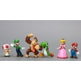 thumbnail image 5 of 6pc Super Mario Bros Peach Toad Mario Luigi Yoshi Donkey Kong Action Figure Toys, 5 of 5