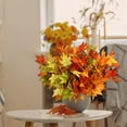 thumbnail image 4 of Artificial flowers,Artificial Maple Branches Autumn Flower Branches Used For Flower Arrangement In Vases Home Decoration Thanksgiving And Autumn Ornaments Handicraft Materials, 4 of 9