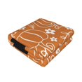 thumbnail image 3 of Throw Blanket for Couch Sofa and Bed, Hand-drawn Pumpkin with Flowers Soft Plush Throw Blanket, Fuzzy Cuteness Comfy Warm Washable Flannel Blanket Throws for All Season, 3 of 8