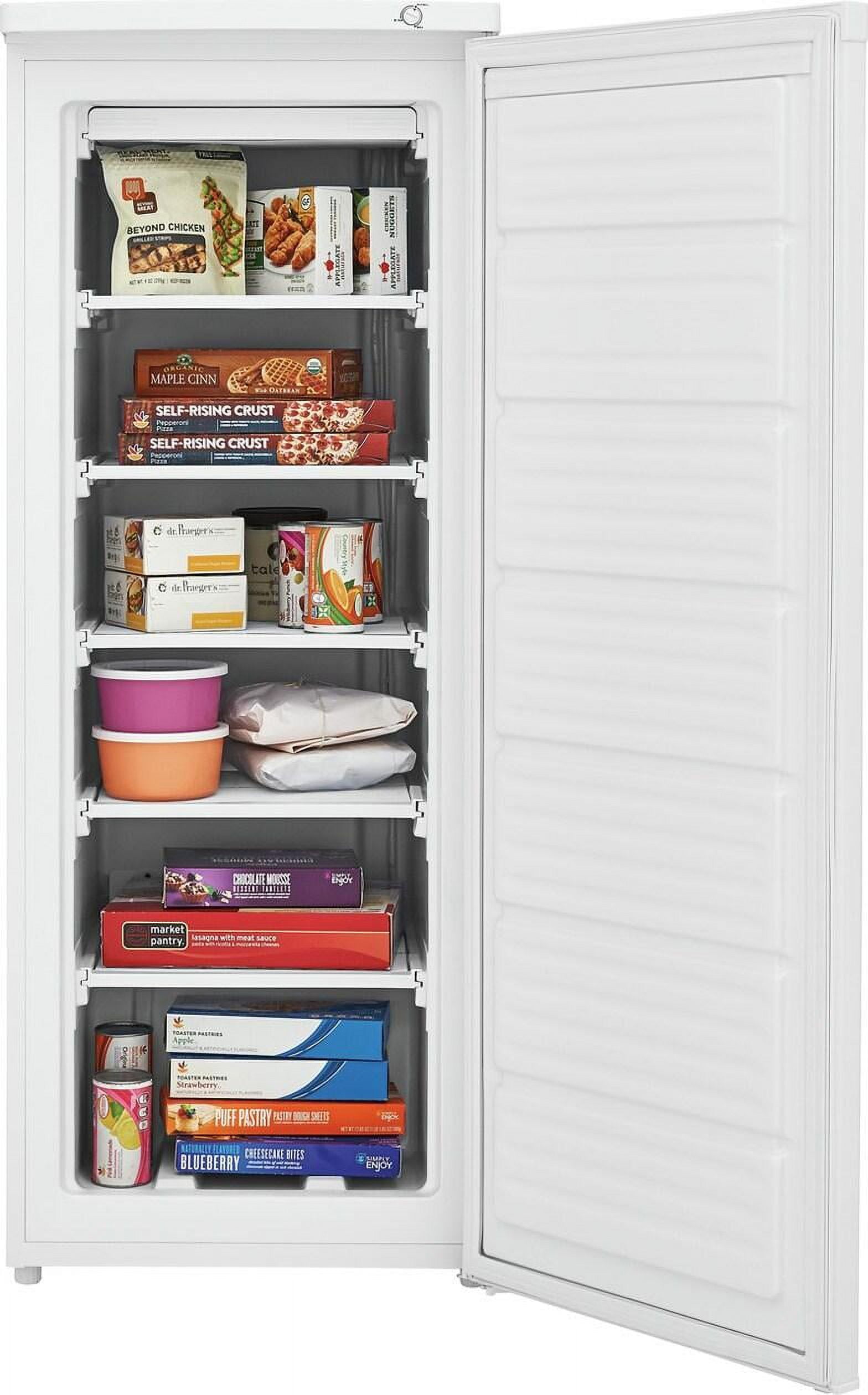 Frigidaire 6.0 cu ft Space-saving Upright Freezer, White