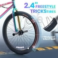 thumbnail image 4 of BMX Bike, 20 inch Kids Bike, DEYGIA Bikes for Kids 6-14, Boys Bike with 4 Pegs, High-Carbon Steel BMX Frame, 360 Handlebar Rotation, Jet Fuel Finish, 4 of 7