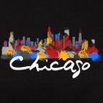 thumbnail image 3 of CafePress - Chicago Illinois Skyline Women's Dark T Shirt - Women's Traditional Fit Dark T-Shirt, 3 of 4