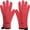Chili Red, variant on Kitchen Perfection Silicone Oven Gloves, Waterproof Heat Resistant, Purple