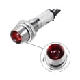 thumbnail image 3 of Unique Bargains Indicator Light DC 24V, LED Bulbs Red, Metal Shell Panel Mount 5/16' 8mm 5Pcs, 3 of 6