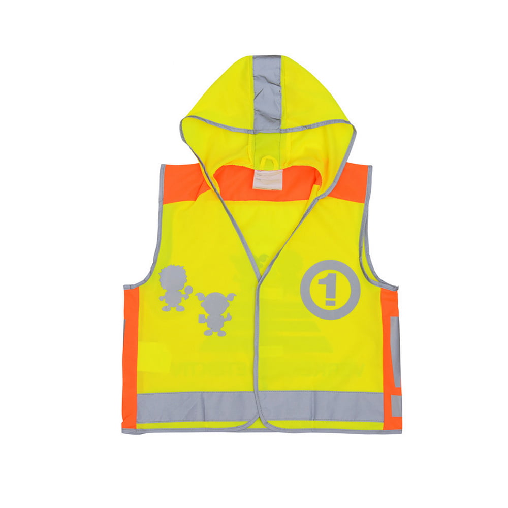 for 4 to 5 Feets Kids Kid's Safety Vest Childrens High Visibility Polyester Waistcoat Gilet Jacket