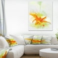 thumbnail image 1 of Fleur Jaune Rouge avec Éclaboussures de Couleur - Impression sur Toile Florale, 1 of 3