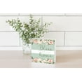thumbnail image 2 of Bless This Home Mint Green Floral 5 x 5 Wood Tabletop Sign Plaque, 2 of 4