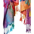 thumbnail image 2 of Oussum Purple Scarfs for Women Winter Fashion Luxury Shawl Wraps Scarves, 2 of 5
