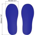 thumbnail image 2 of PATIKIL 8x3" Footprint Sticker, 8 Pairs PVC Shoes Floor Decal Sign for Class Decor Stair Guide, Dark Blue, 2 of 6