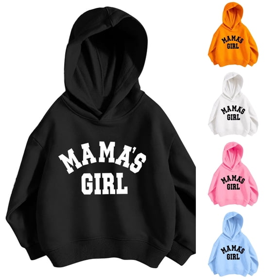Tanghaowl Kids Hoodies Boys and Girls Casual Loose Cute Print Long Sleeve Hoodie Sport Top for Active Play and Fun Black 3-4 Years