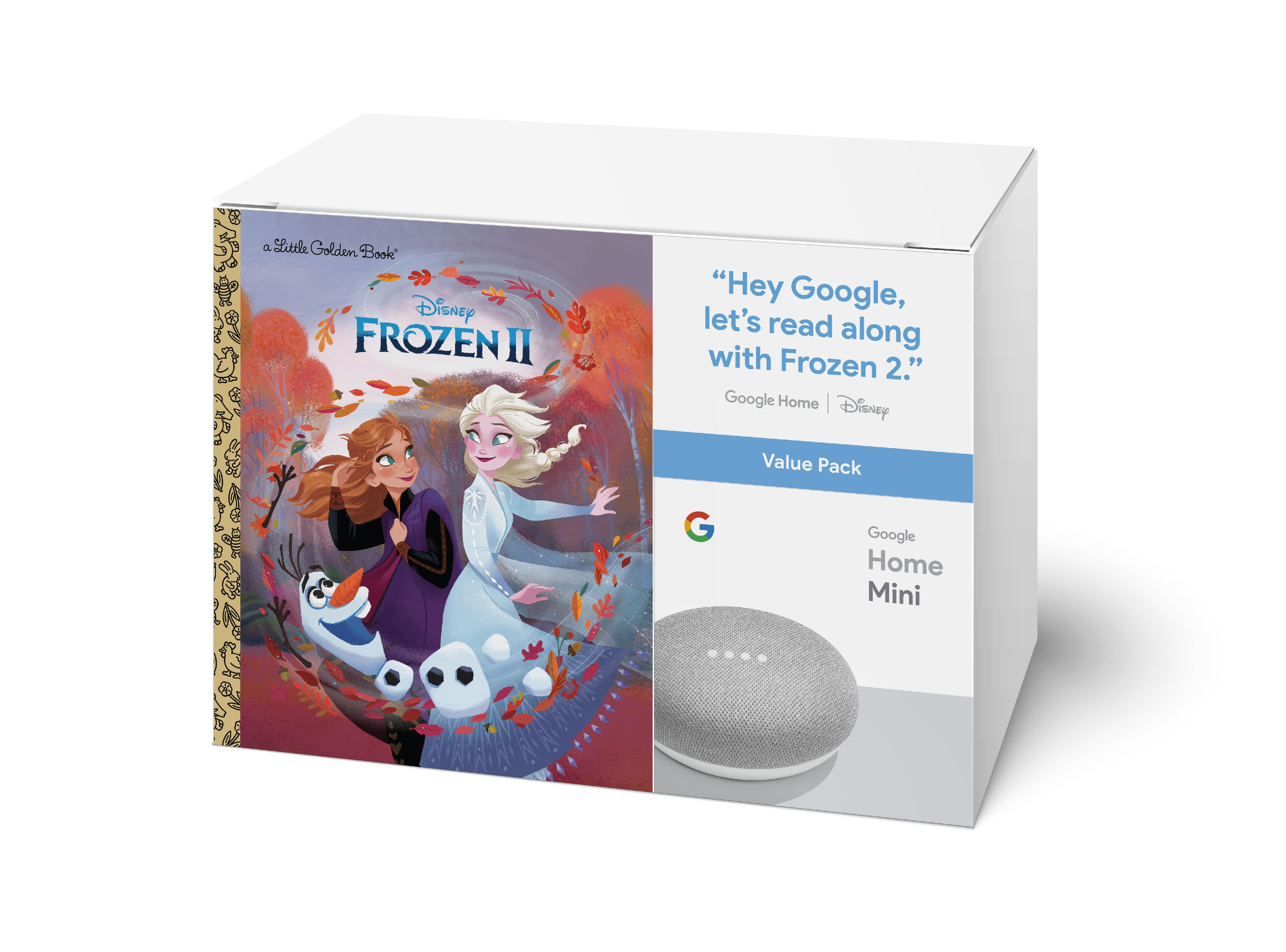 Google Home Mini Chalk Disney Frozen Ii Book Bundle 5 Value