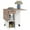 Oak, variant on HOMCOM Foldable Dining Table, Drop Leaf Table with Storage for Kitchen