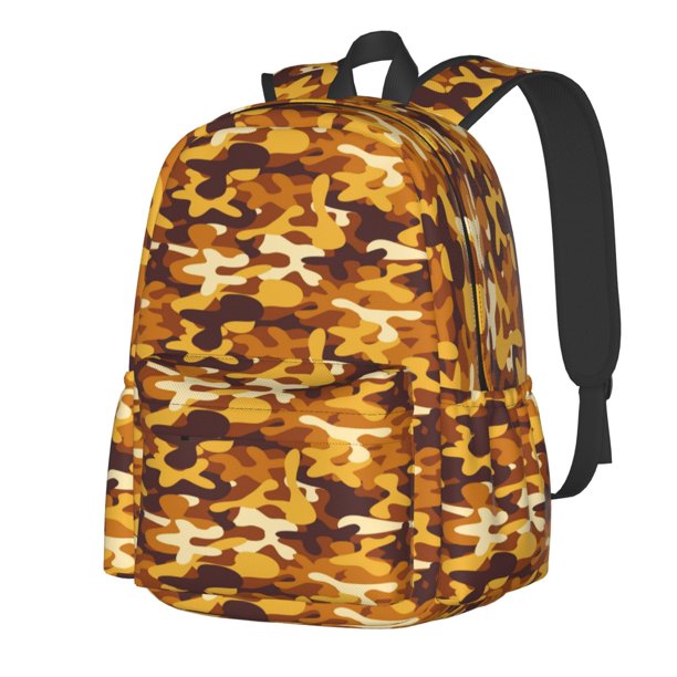 Disketp Desert Camouflage Mochila Escolar de Gran Capacidad y Peso Ligero, Mochila de Viaje Ideal para Escuela, Trabajo y Uso Diario, Cómoda y con Estilo