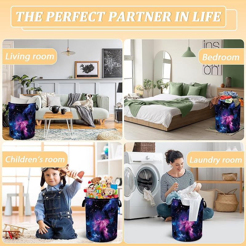 American Football Texture Laundry Basket, Sports Theme Laundry Hamper Foldable Waterproof Funny Tote Bag Dirty Clothes Storage Bucket Toy Organizer for Bathroom/Laundry/Bedroom