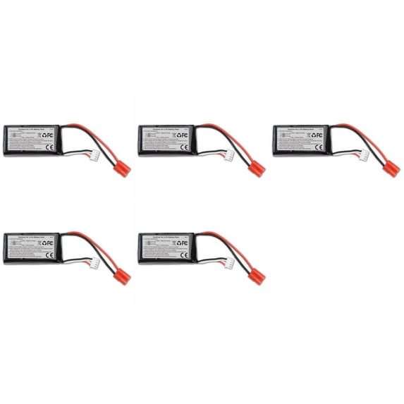 HobbyFlip 11.1v 1000mAh 25c 3S Li-Po Battery Rechargeable Power Master CP-Z-27 Compatible with Walkera 5 Pack