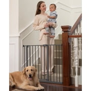 Ophanie Baby Safety Gate,28.9-42.1"Wide,30" Tall Pressure Mounted,Black