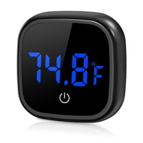 Fish Tank Thermometer, AMIR Digital Aquarium Thermometer ±0.18°F High Precision LED HD Display Aquarium Thermometer for Fish Frog Axolotl Turtle Aquatic Pet Plants Black