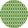 thumbnail image 1 of Ahgly Tapis Rond Lavable en Machine Intérieur Transitionnel Vert Fougère, 4 Pieds Rond, 1 of 7