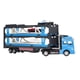 thumbnail image 5 of Camión de transporte de aleación Mega Hauler, camión transportador de coches, juguete con pista de carreras de expulsión para niños, 59,1 pulgadas, azul, 5 of 14
