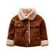 thumbnail image 1 of Gibobby Chaqueta de invierno para niñosChaqueta de abrigo de invierno de Color sólido de manga larga para niños pequeños y niñas, prendas de vestir cálid(Marrón, 3-6 Meses), 1 of 5