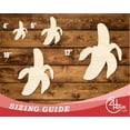 thumbnail image 3 of Unfinished Wood Peeled Banana Shape | DIY Craft Cutout | up to 46" DIY 36" / 1/4", 3 of 3
