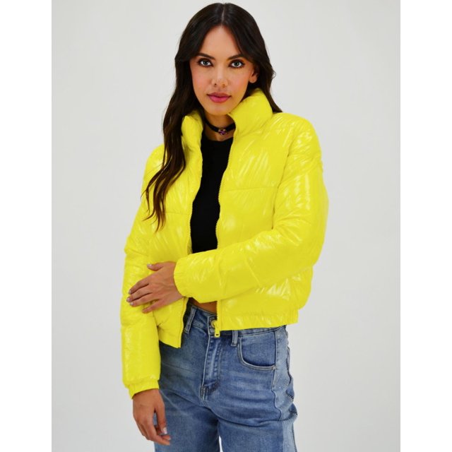 Chamarra acolchada efecto piel Roman Fashion /Juvenil, 7023 (Amarillo) amarillo M Roman Fashion CH-BOM-7023-AMARILLO