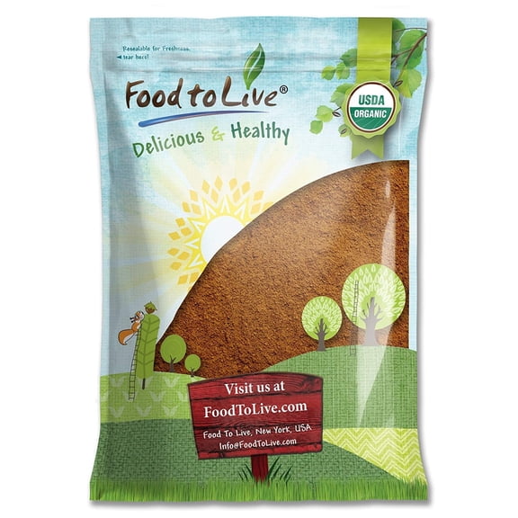 Organic Cacao Powder, 5 Pounds — Non-GMO, Kosher, Raw, Vegan — by Food to Live