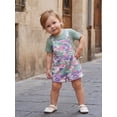 thumbnail image 5 of BemeyourBBs Toddler Baby Girls Summer Clothes Infant Girls 2 Piece Camouflage Outfits Short Sleeve Ribbed T Shirt Tops and Pockets Bib Overalls Camo Suspender Shorts Sets, 5 of 9
