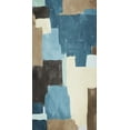 thumbnail image 2 of Villa, Milli 18x32 Gold Ornate Wood Framed with Double Matting Museum Art Print Titled - Blue Blocks 2, 2 of 4