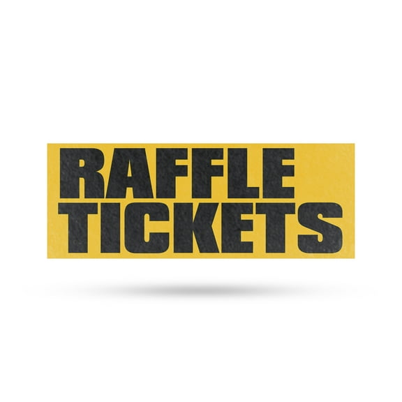 Raffle Tickets Vinyl Decal 24 Inch x 9 Inch Weatherproof Heavy-Duty Adhesive Backing | Event Promotions, Charity Fundraisers, Bold Signage | Made in USA