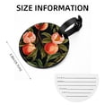 thumbnail image 5 of Peach Set of 2pcs PU Leather Round Suitcase Tags with Privacy Cover and Name ID Tag - Ideal for Travel Luggage, Handbags, Backpacks, School Bags, 5 of 6