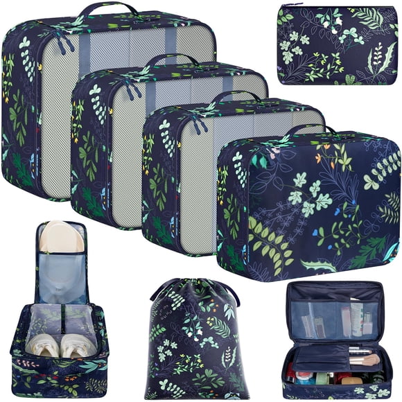 BAGAIL Set de 8 Cubos Organizadores para Equipaje de Viaje