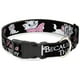 thumbnail image 1 of Collar Para Perro Con Hebilla, Clip De Plástico, Aristogatos Marie 3 Poses Porque Soy Una Dama, Por Eso, Negro, 6 A 9 Pulgadas, 0,5 Pulgadas De Ancho, 1 of 1