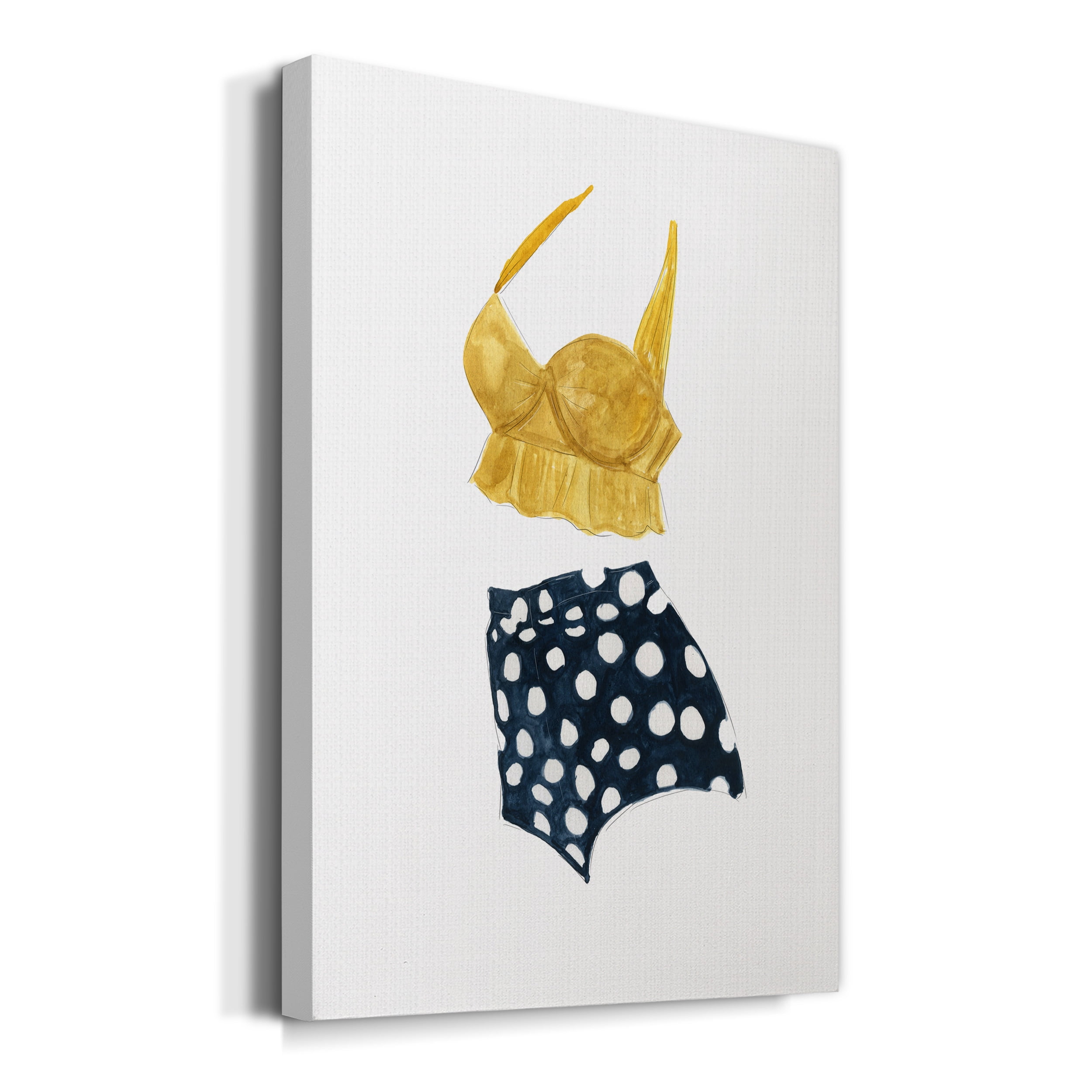 Vintage Swimwear IV Premium Gallery Wrapped Canvas - Ready to Hang - 8 x 12