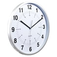 thumbnail image 2 of Pemberly Row  Contemporary  Synchro Silent Wall Clock Silver Plastic, 2 of 5