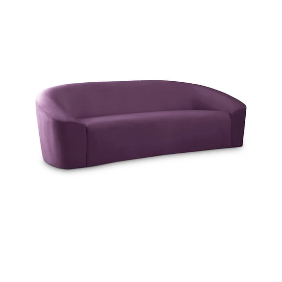 Meridian Furniture Riley Purple Velvet Sofa