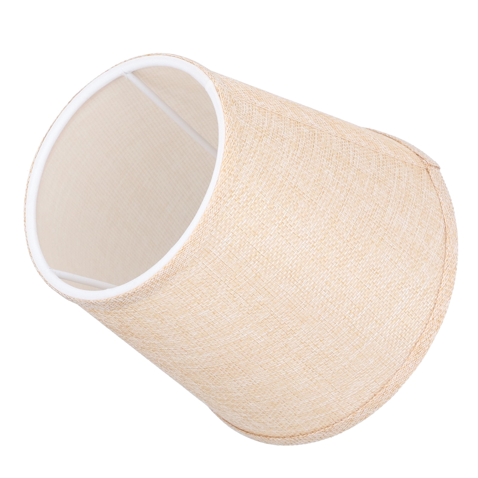 NFTIGB 6 Pieces Fabric Lamp Shades Household Modern E14 Clip On Lampshade Replacement Cover for Chandeliers Wall Table Floor Lamps, Apricot, 5.5 inches / 14 cm Height