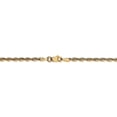 thumbnail image 4 of Real 14kt Yellow Gold 2.5mm Extra-Light Diamond Cut Rope Chain; 24 inch; Lobster Clasp; for Adults and Teens; for Women and Men, 4 of 5