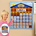 thumbnail image 3 of Tabla colgante del calendario Calendario de pared mensual que cuelga la herramienta conveniente de aprendizaje del educativo para de enseñanza Magideal Tabla colgante del calendario, 3 of 7