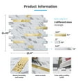 thumbnail image 5 of Art3d 10-Sheet 11.8''X13.4'' Peel and Stick Backsplash Marble Tone Tile for Kitchen,Bathroom,RV, 5 of 7