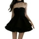 thumbnail image 3 of Vestido corto de mujer sin espalda, sin mangas, cuello halter, lindo minivestido con lazo para citas y compras, 3 of 8