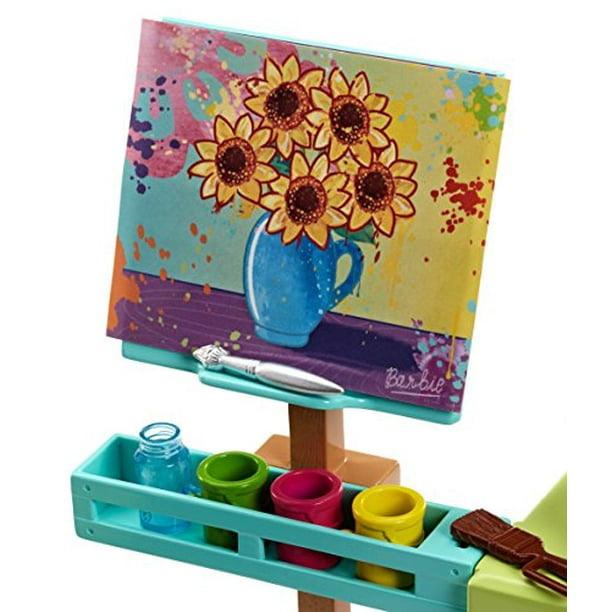 Barbie art online studio playset