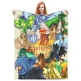 thumbnail image 7 of Dragon Wings Of Fire Fleece Blanket Super Soft Cozy Throw Blanket Fuzzy Comfy Flannel Blanket Warm Plush Blankets And Throws For Couch, Sofa, Bed 40"X30", 7 of 7