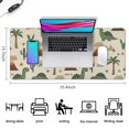 thumbnail image 5 of Long Mouse Pads for Desk,Beige Dinosaurs Volcanoes Pattern Desk Mats on Top Of Desks, Desk Mouse Pad Extra Large with 3mm Non-Slip Base and Stitched Edge for Gaming,Office,Work,Home 35.4"x15.7", 5 of 6