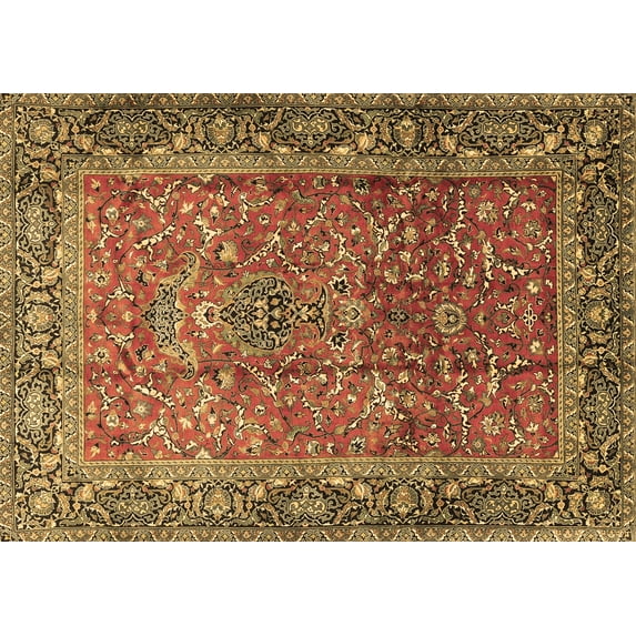 Ahgly Company Indoor Rectangle Persian Brown Traditional Area Rugs, 2' x 3'