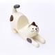 thumbnail image 3 of Soporte para teléfono móvil de gato - Soporte para teléfono móvil en forma de gatito de resina esculpida, gato crema con soporte para teléfono inteligente (blanco) brillar Electrónica, 3 of 4