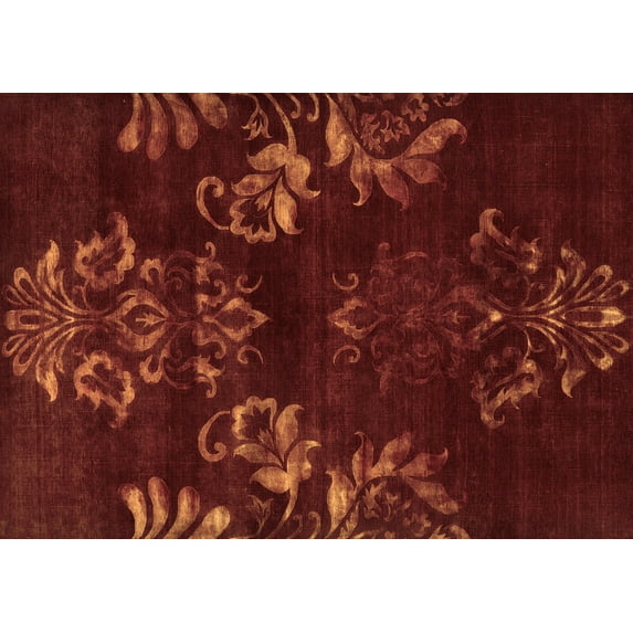 Ahgly Company Indoor Rectangle Oriental Brown Industrial Area Rugs, 6' x 9'